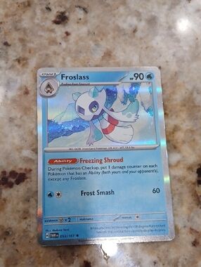 Pokemon Froslass Holo Blue Silver Card
